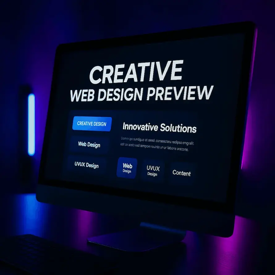 Creative web design preview